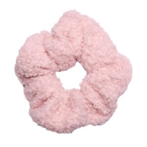Teddy scrunchie roze